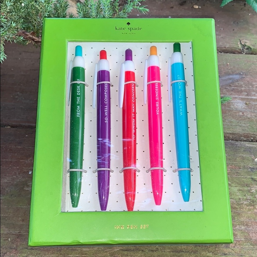 NWT Kate Spade “So Well Composed”  Pen Set